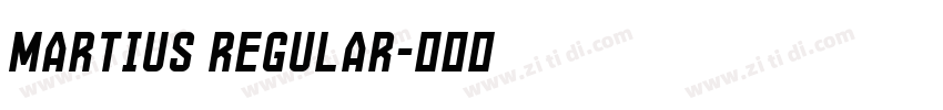 Martius Regular字体转换 Martius Regular字体转换